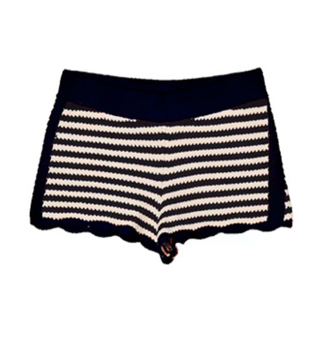 Ciao Lucia - Fava Navy Stripe Knit Short