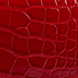 Khaite - Blake Crossbody Bag in Ruby Alligator