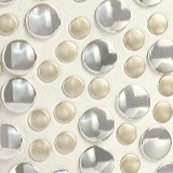 Khaite - Livia Bag in Optic White Leather with Silver Studs