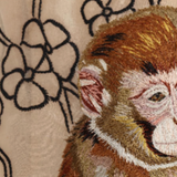 Khaite - Goya Top in Champagne Monkey Embroidery