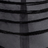 Khaite - Toldo Dress in Black with Draped Cord Embroidery