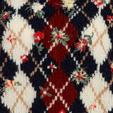 Khaite - Timi Embroidery Sweater in Navy Multi