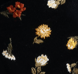 Khaite - Rolo Jacket in Black Flower Embroidery