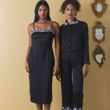 Ciao Lucia - Gilly Black Satin Pant