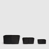 Metier - Large Reversible Collapsible Box Buffalo Black