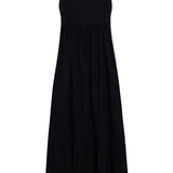 Faithfull - Candace Midi Dress Plain Black -Final Sale