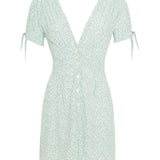 Faithfull - Kaia Floral Seafoam Marianne Mini Dress  - Final Sale