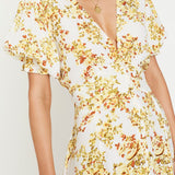 Faithfull - Goldie Floral Off White Rafa Midi Dress  - Final Sale