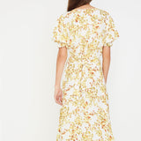Faithfull - Goldie Floral Off White Rafa Midi Dress  - Final Sale