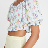 Faithfull - Isadora Top Juliette Floral Blue - Final Sale