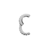 Dorsey - HINGED SINGLE ROW LAB WHITE SAPPHIRE EAR CUFF, SILVER