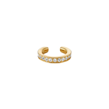 Dorsey - SINGLE ROW LAB WHITE SAPPHIRE EAR CUFF, GOLD