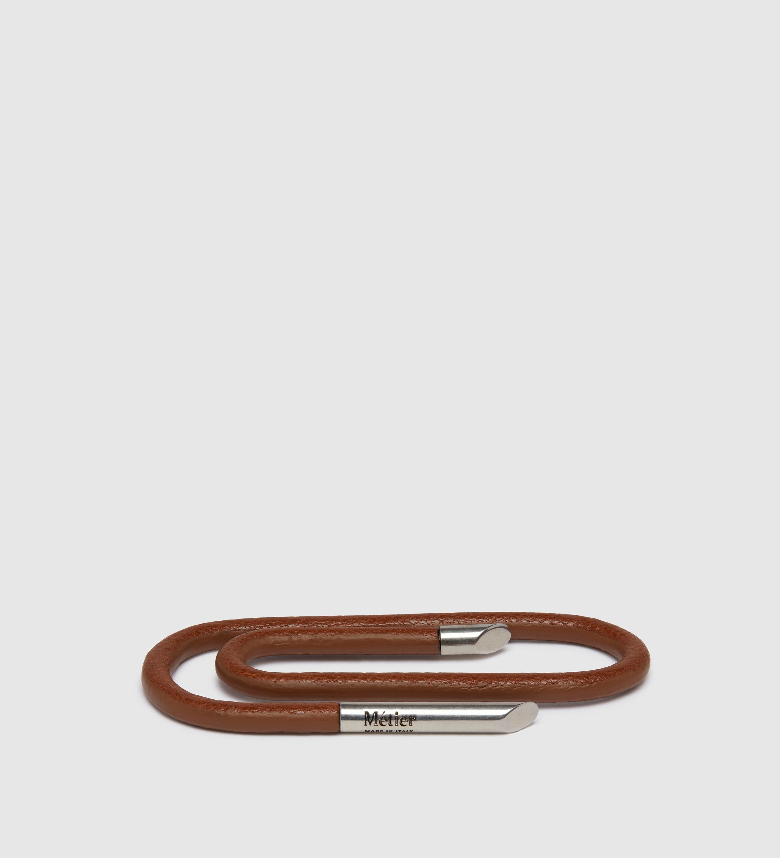 Metier - Small Bookmark Silverstone and Buffalo Cognac