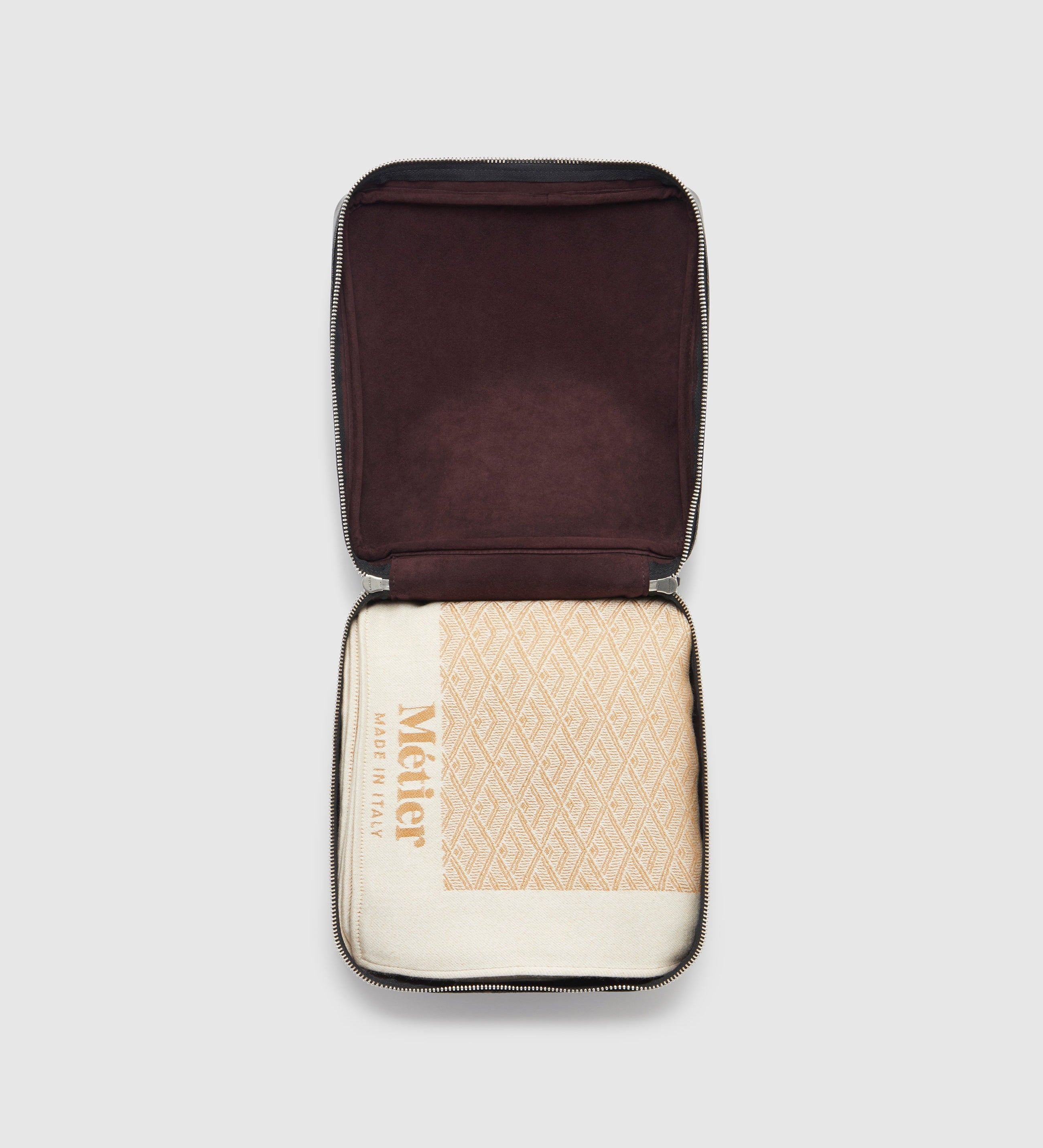 Metier - Large Cashmere Throw Camel and White Sand