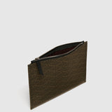 Métier - Small Flat Pouch Jacquard Gold