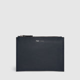 Métier - Small Flat Pouch Smooth Calfskin Navy