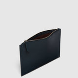 Métier - Small Flat Pouch Smooth Calfskin Navy