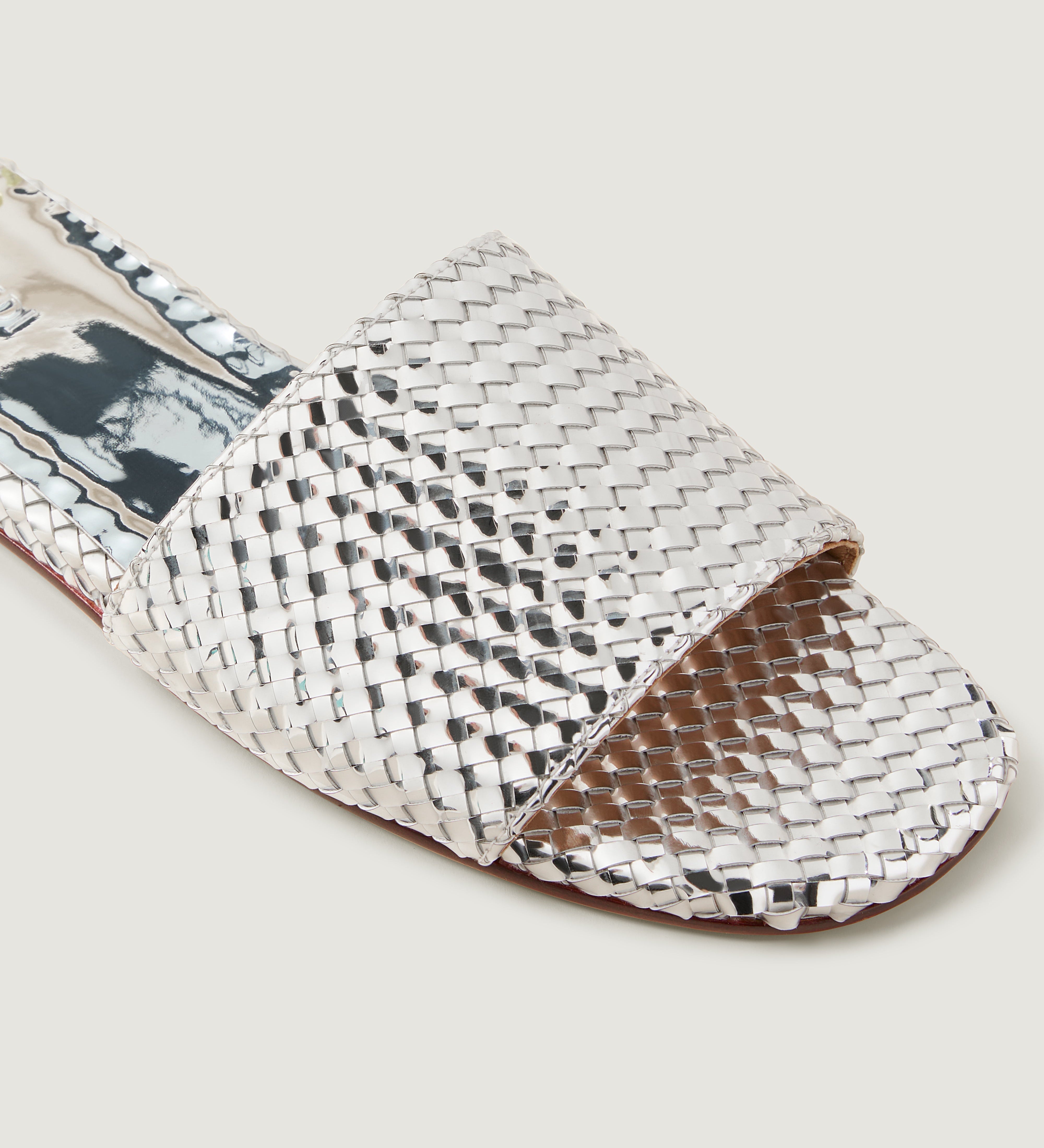 Cartolina - St. Barths Slide Metallic | Silver