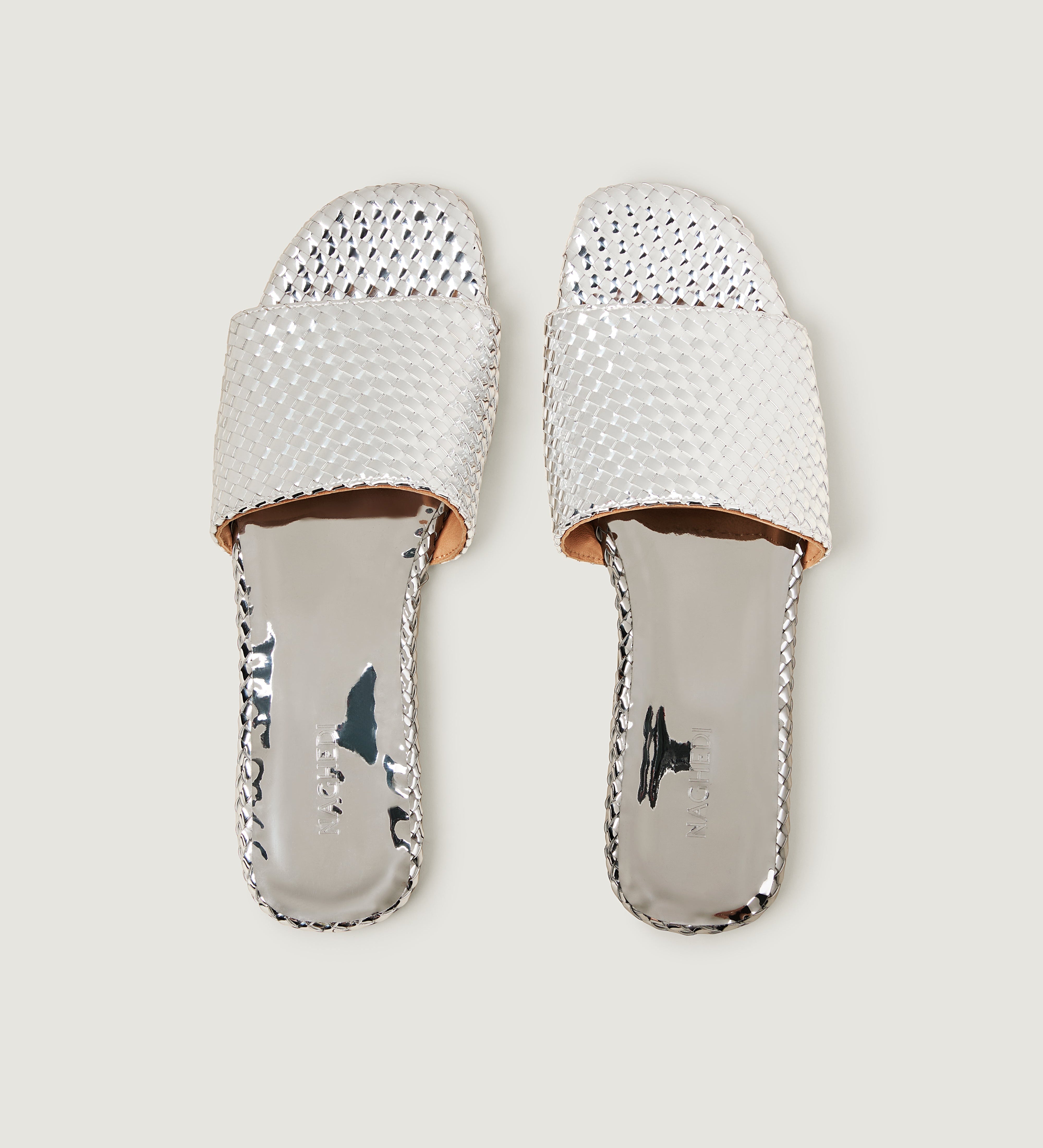 Cartolina - St. Barths Slide Metallic | Silver