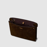 Métier - Stowaway Crossbody Suede Chocolate