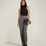 Metier - Stowaway Crossbody Bouclé Glossy Calfskin Black