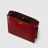 Metier - Stowaway Crossbody Glossy Calfskin Classic Red