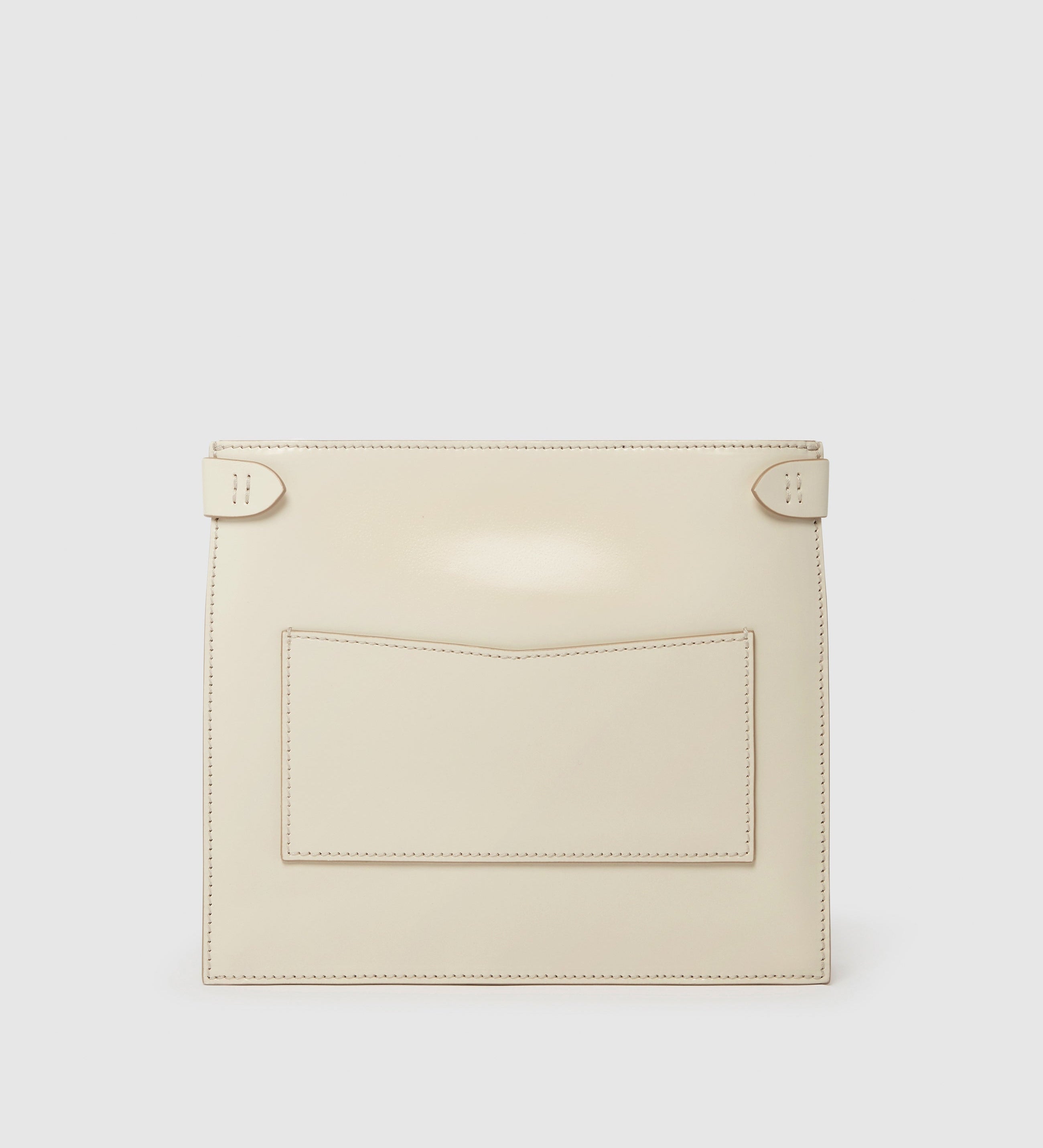 Metier - Stowaway Glossy Calfskin White Sand