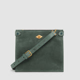 Métier - Stowaway Crossbody Suede Emerald