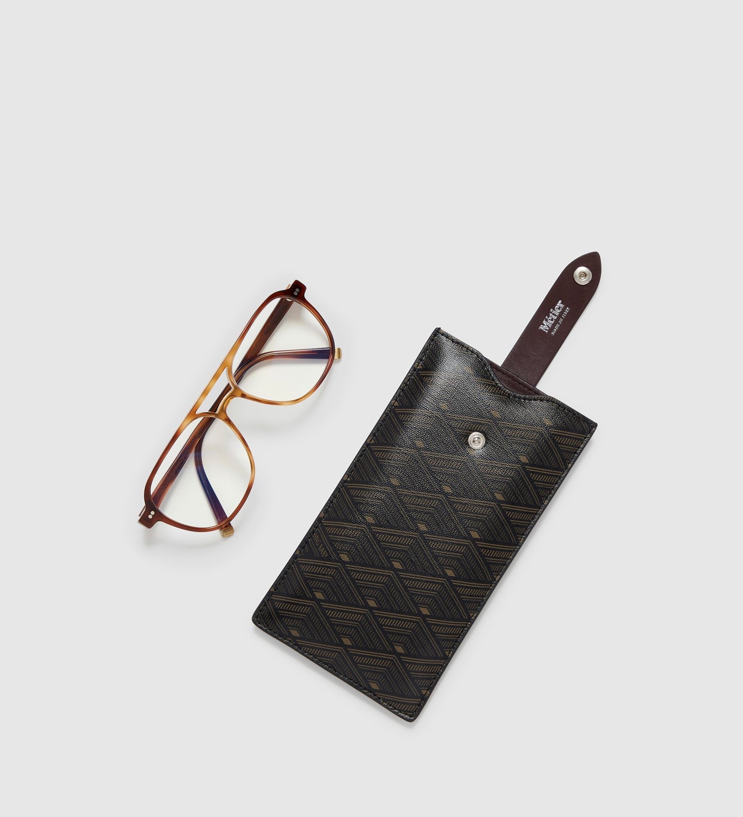 Metier - Padded Glasses Case Signature Canvas From Dusk Till Dawn