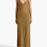 Khaite - Taja Dress in Golden Ochre