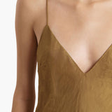 Khaite - Taja Dress in Golden Ochre