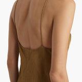 Khaite - Taja Dress in Golden Ochre