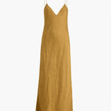 Khaite - Taja Dress in Golden Ochre
