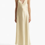 Khaite - Taja Dress in Pale Yellow