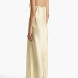 Khaite - Taja Dress in Pale Yellow