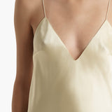 Khaite - Taja Dress in Pale Yellow