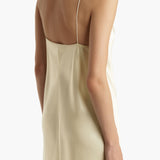 Khaite - Taja Dress in Pale Yellow