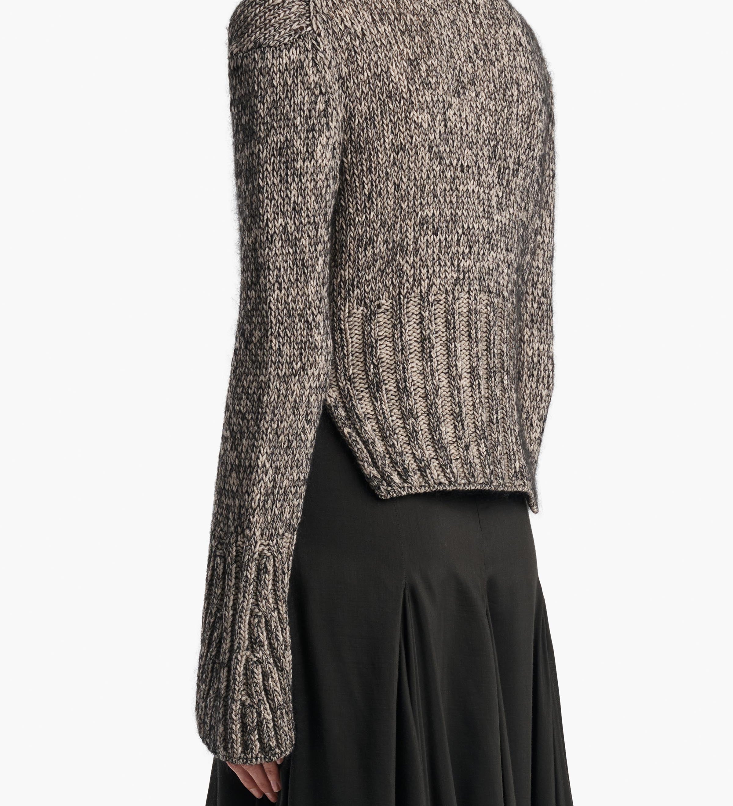 Khaite - Takeo Cardigan in Sepia and Black Multi