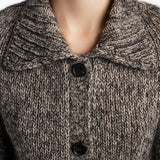 Khaite - Takeo Cardigan in Sepia and Black Multi