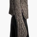 Khaite - Takeo Cardigan in Sepia and Black Multi
