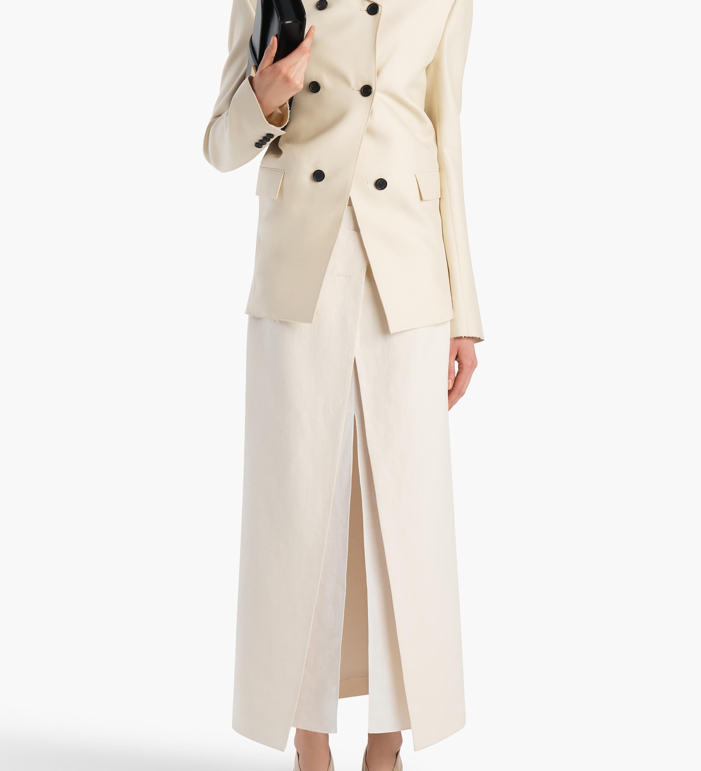 Khaite - Tal Skirt in Cream