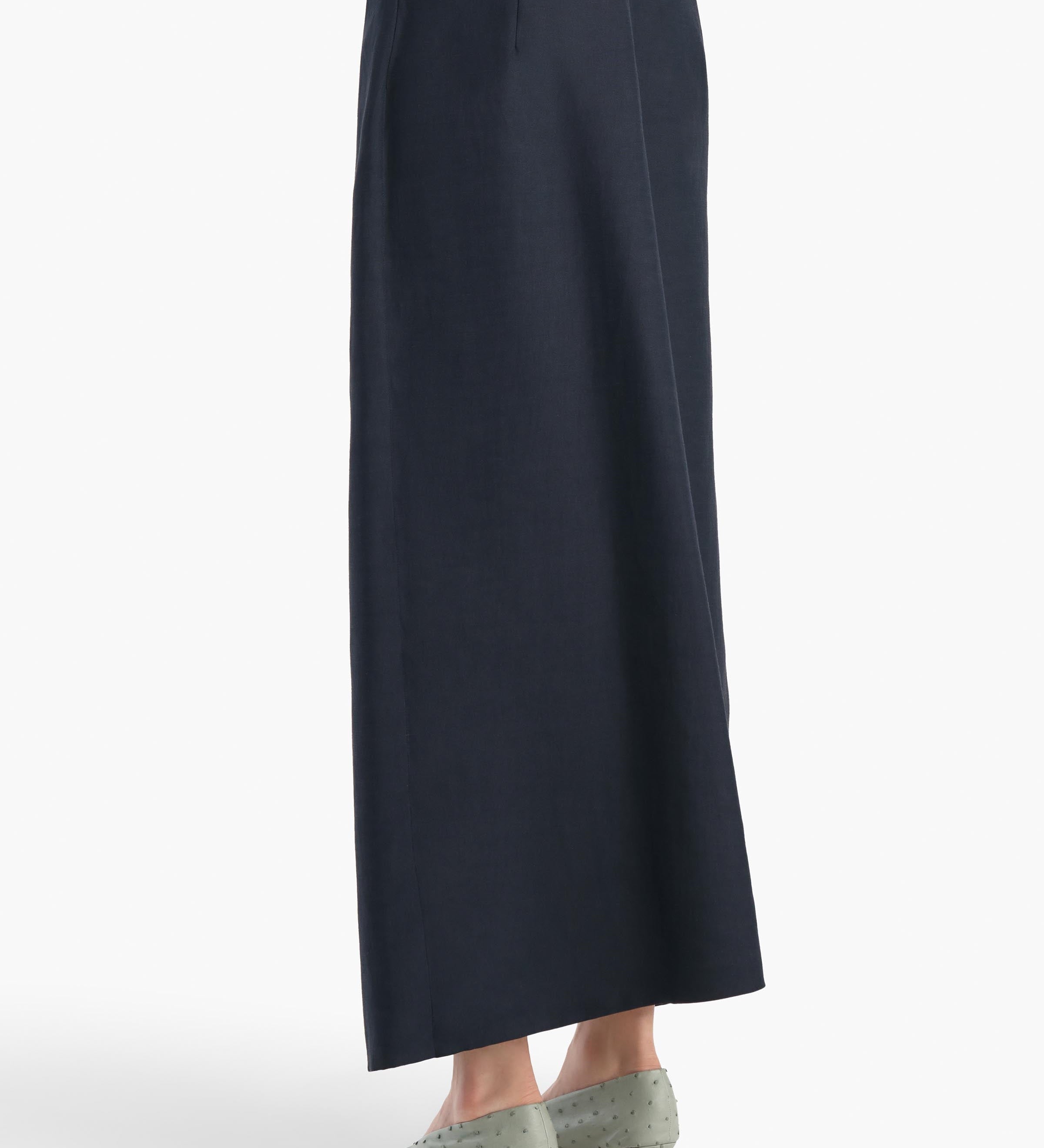 Khaite - Tal Skirt in Dark Navy