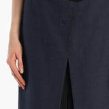 Khaite - Tal Skirt in Dark Navy