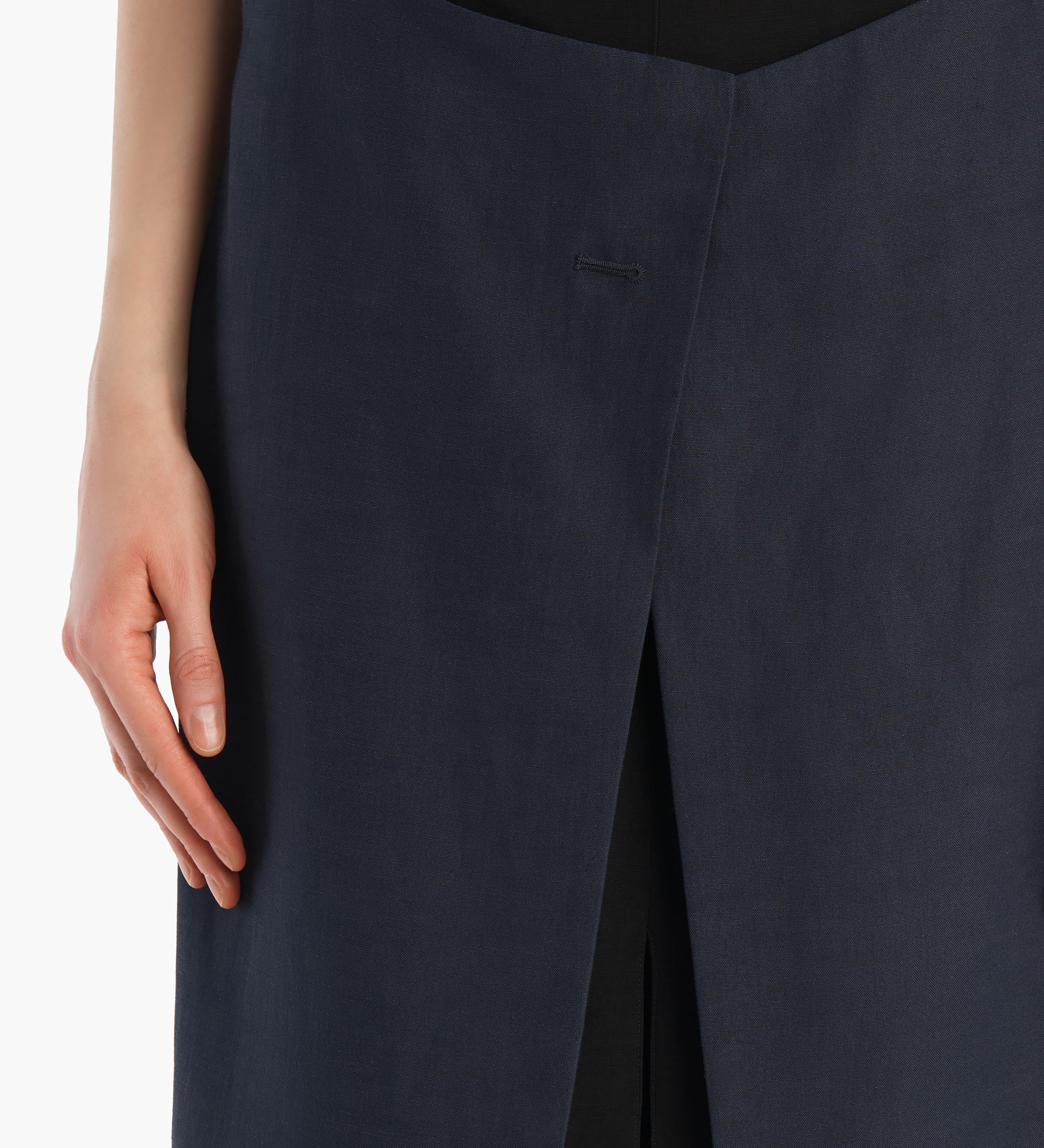 Khaite - Tal Skirt in Dark Navy