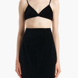 Khaite - Talita Top in Black Velvet