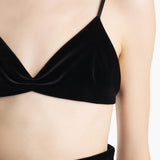 Khaite - Talita Top in Black Velvet