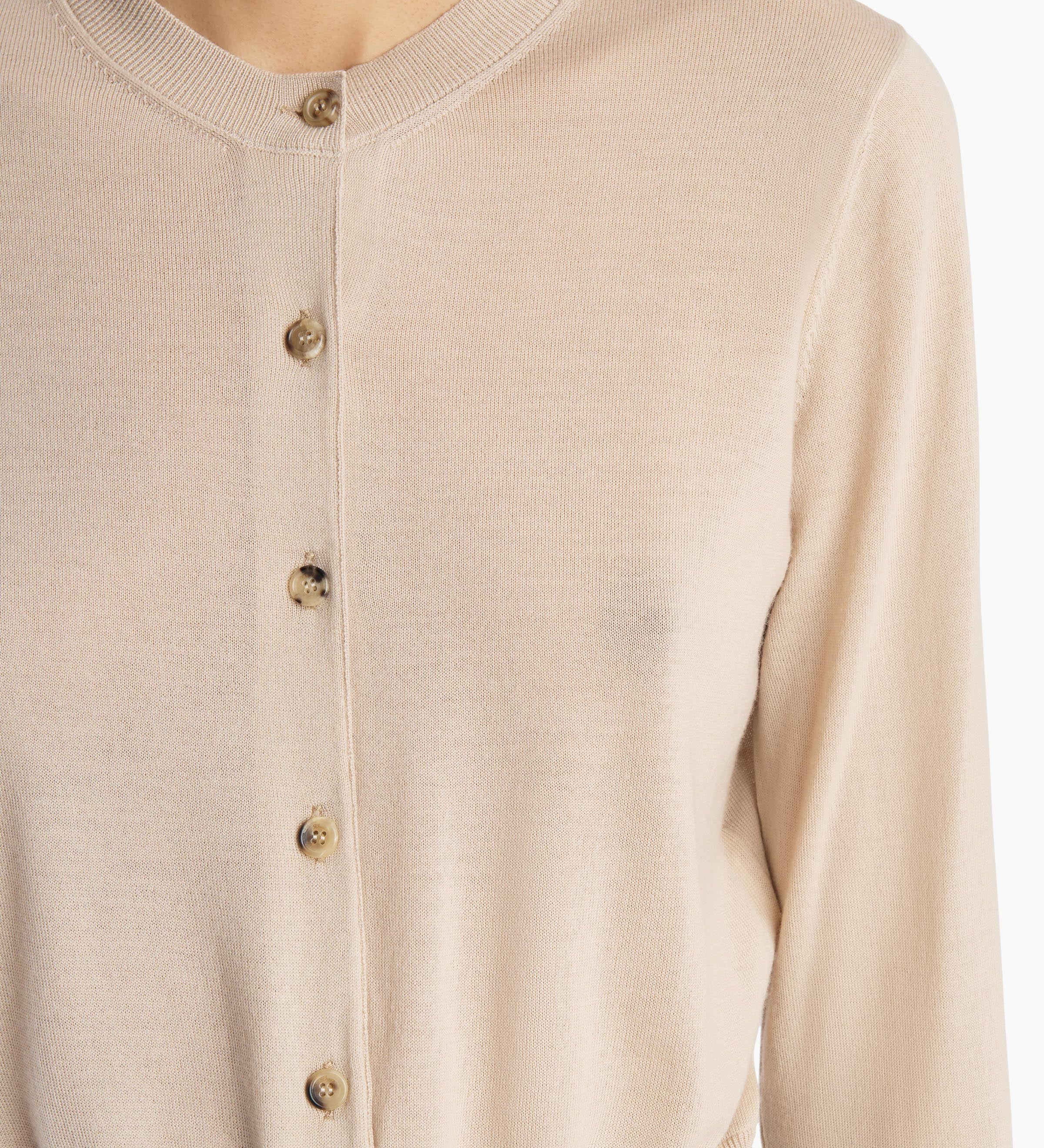 Khaite - Tansy Cardigan in Sand