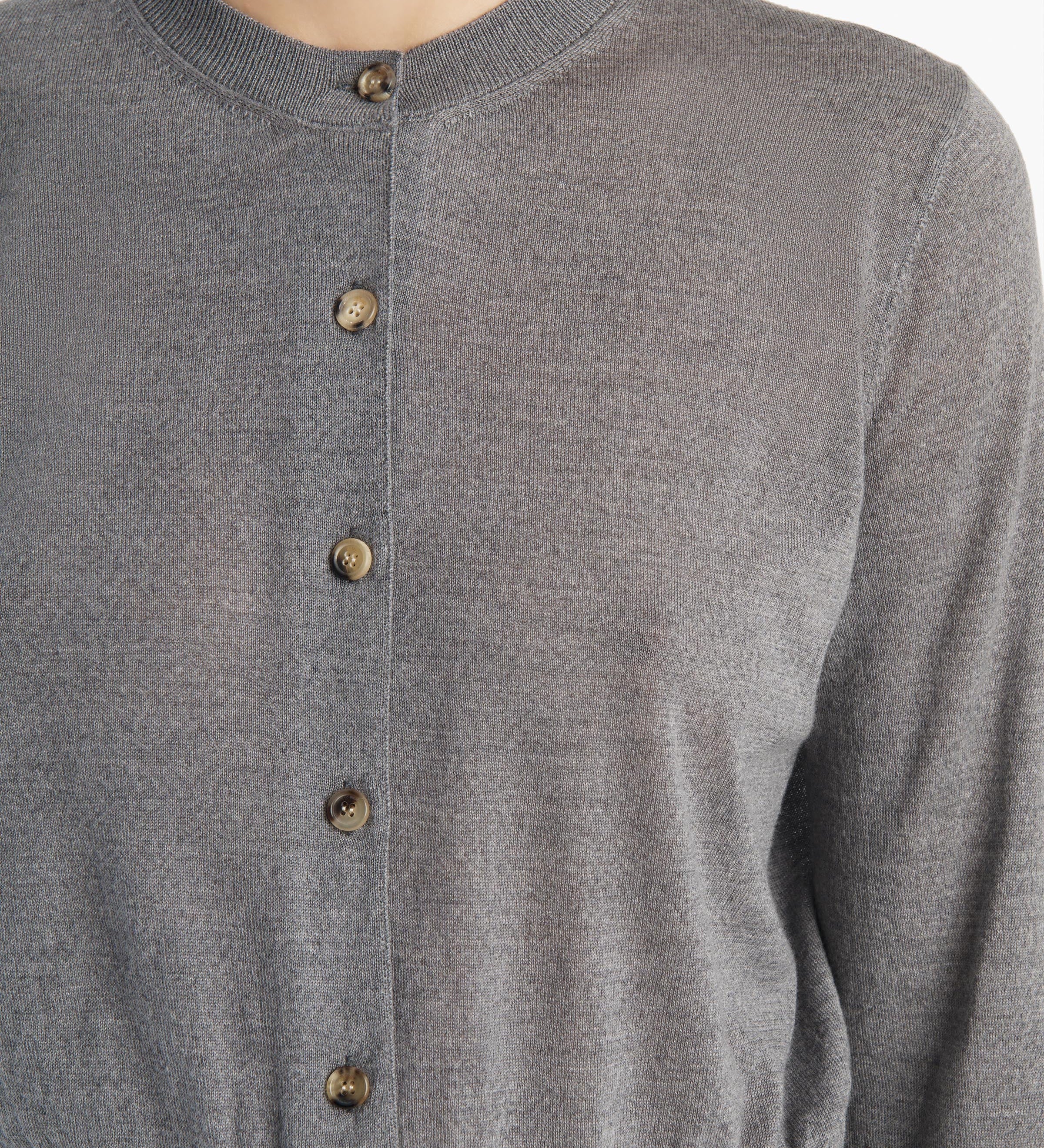 Khaite - Tansy Cardigan in Sterling