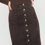 Loeffler Randall - Tansy Suede Skirt