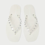 Loeffler Randall - Taryn Cream Jelly Flip Flop